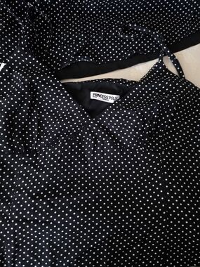 Princess Polly Black and White Polka Dot Top And Skirt SET